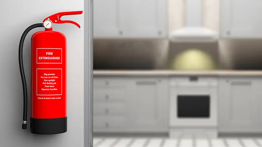 For safety needs, ensure having fire extinguisher nearby