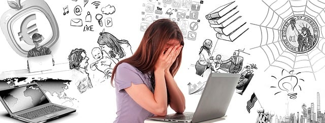 woman burnout with no internet
