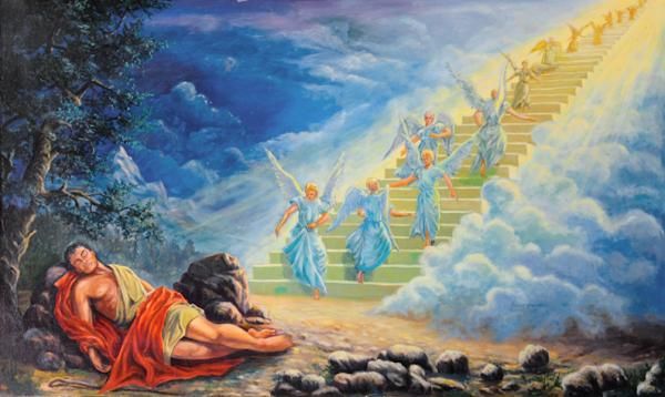 Jacobs vision of stairway to heaven with your guardian angels